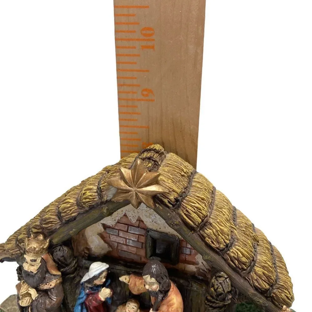 KURT S ADLER Nativity‎ Scene Musical Water Fountain NOS plays Silent Night